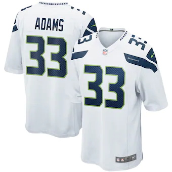 mens nike jamal adams white seattle seahawks game jersey